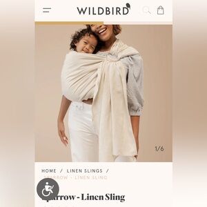 Like new WildBird linen ring sling